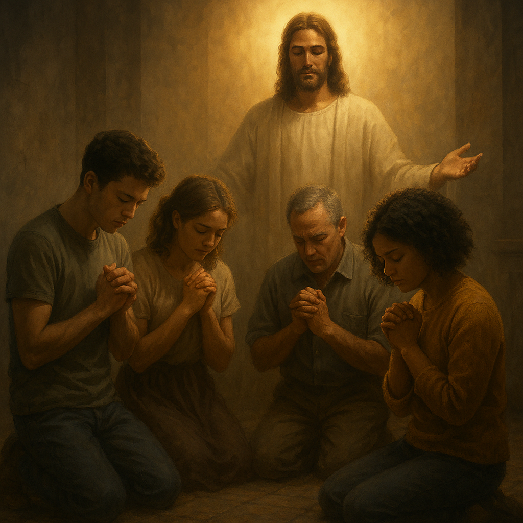 Luz celestial derramándose sobre una jara